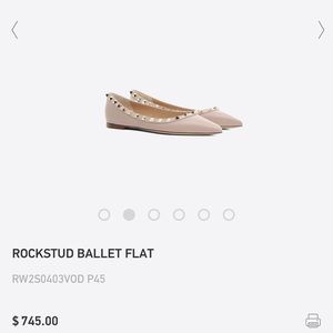 Valentino rockstud flat